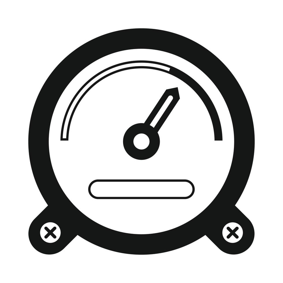 snelheidsmeter icoon in gemakkelijk stijl vector