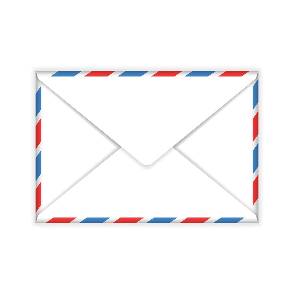 Gesloten envelop mail vlak icoon vector