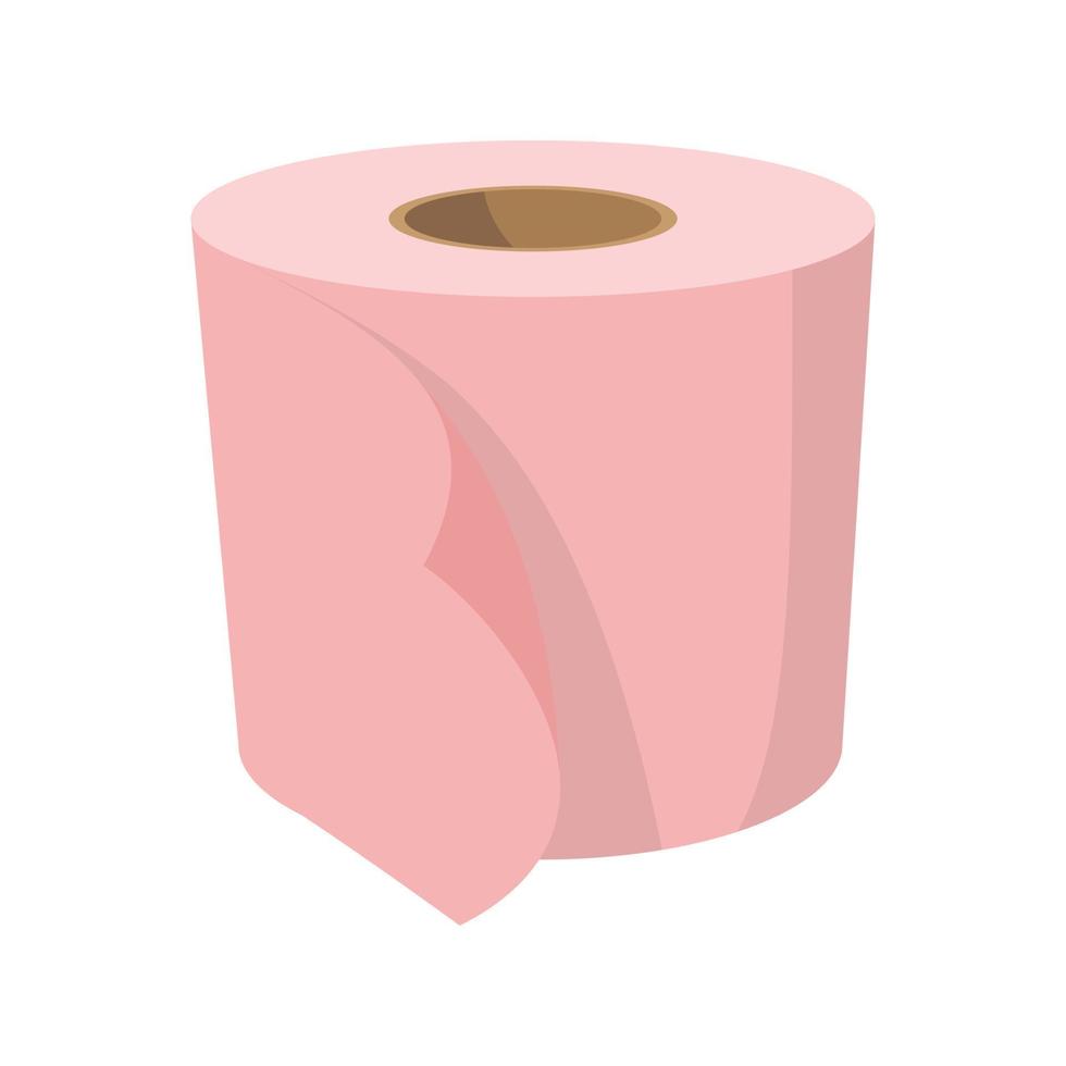 toilet papier tekenfilm icoon vector