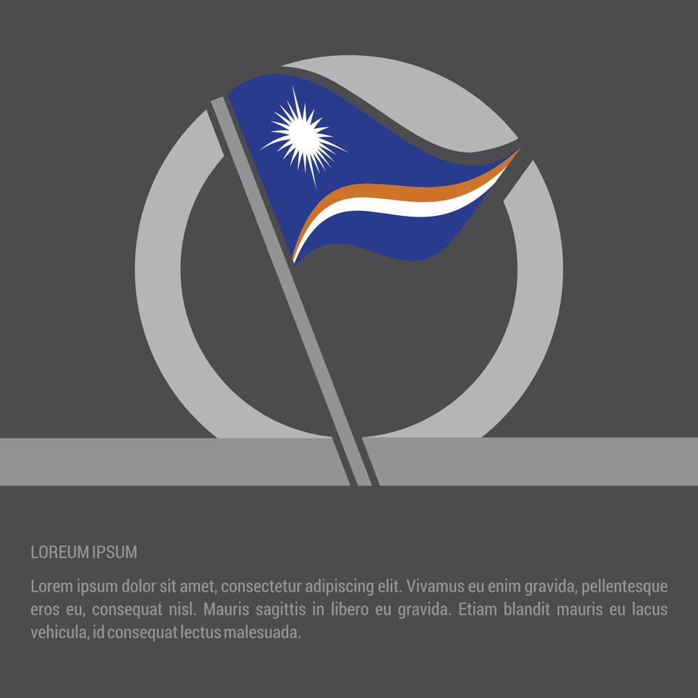 land vlag met creatief ontwerp vector