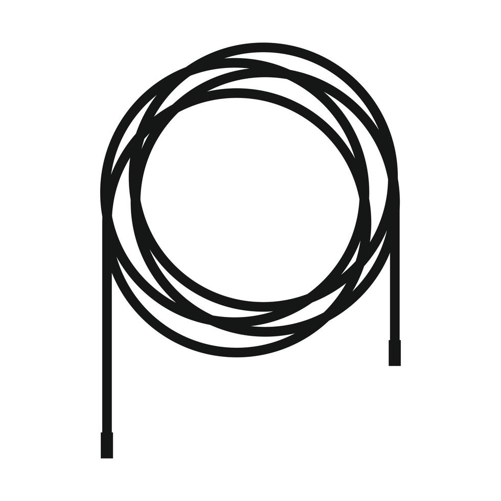 kabel icoon, gemakkelijk stijl vector