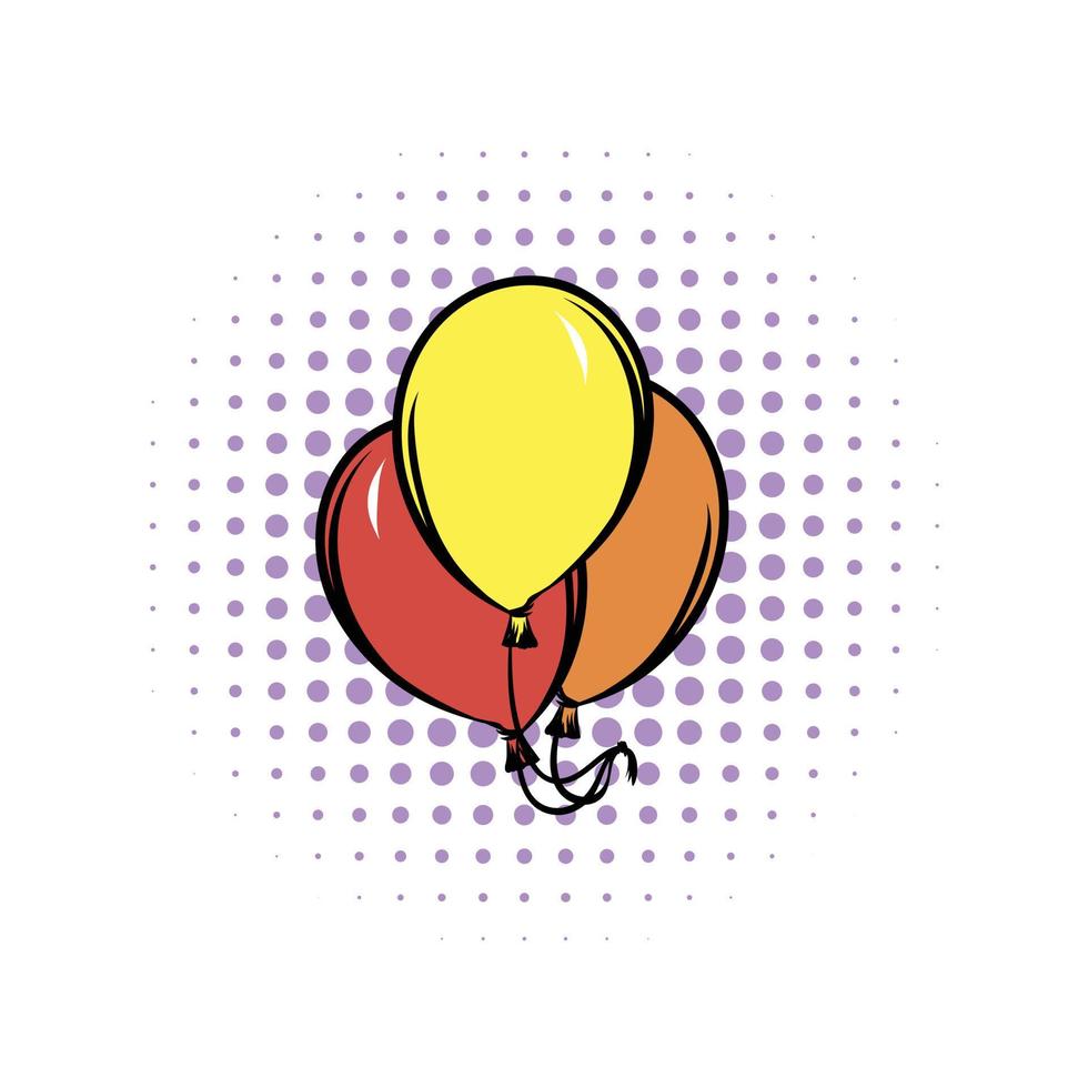 ballonnen comics icoon vector