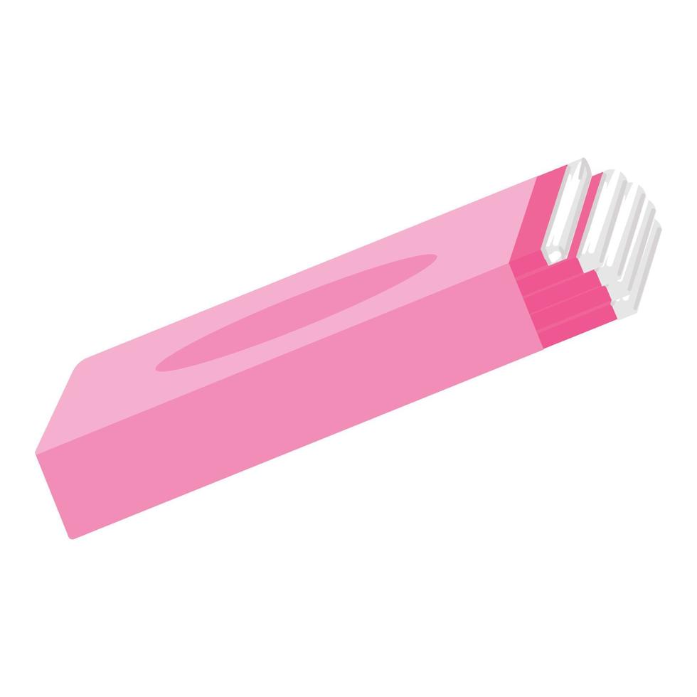 roze gom stokjes icoon tekenfilm vector. snoep bubbel vector