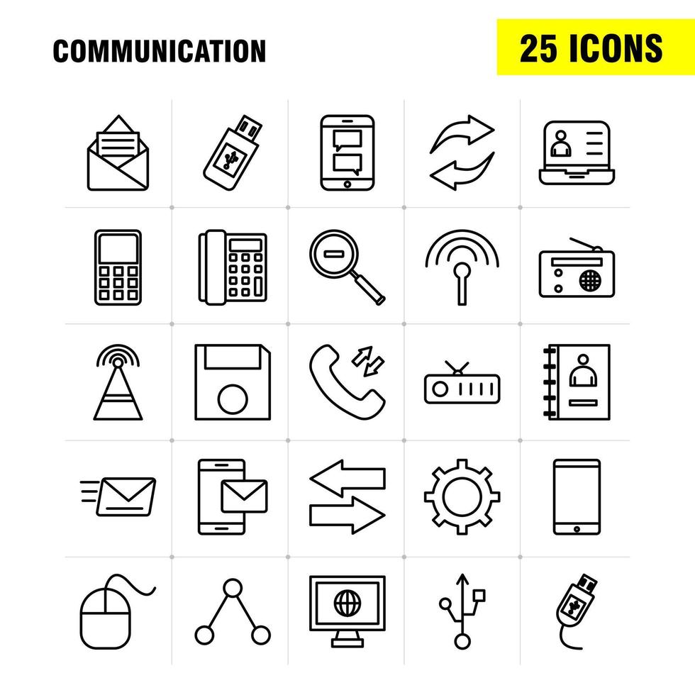 communicatie lijn pictogrammen reeks voor infographics mobiel uxui uitrusting en afdrukken ontwerp omvatten telefoontje wijzerplaat telefoon uren signalen toren netwerk communicatie verzameling modern infographic logo en foto vector