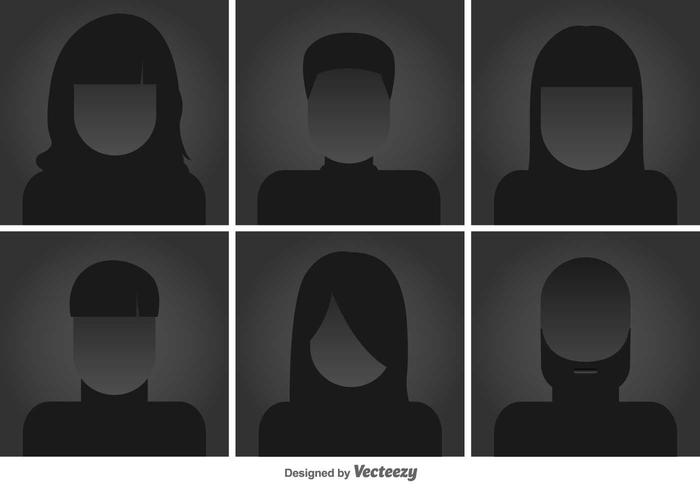 Headshots Flat Vector Icons