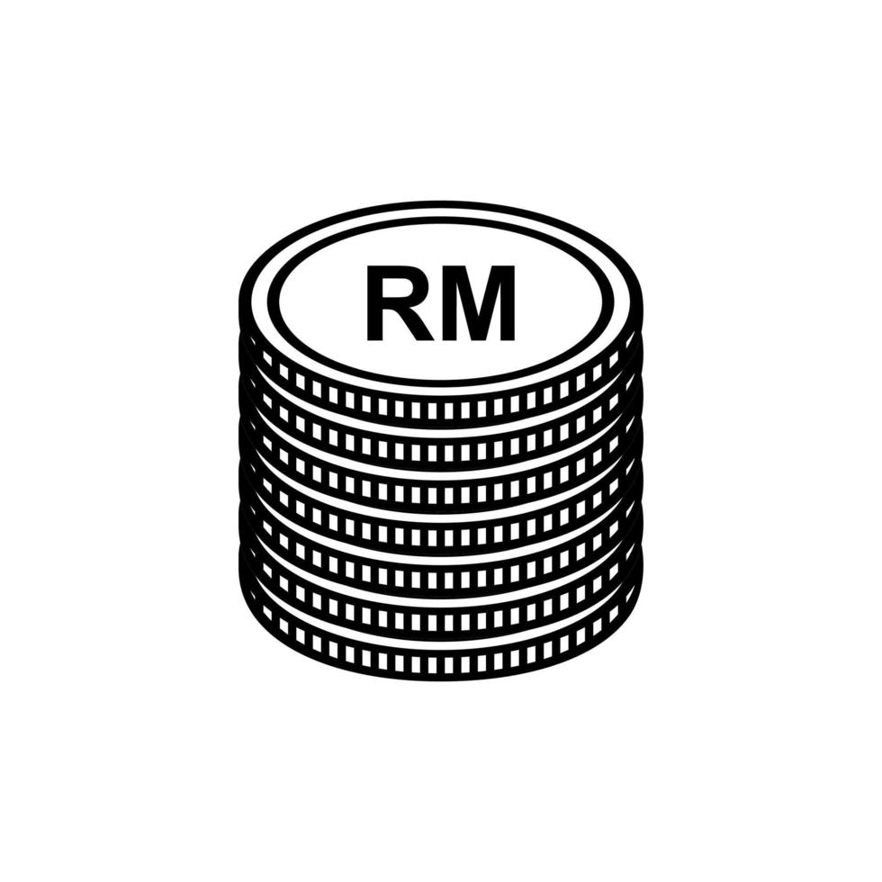 Maleisië valuta icoon symbool. Maleisië ringgit, myr teken. vector illustratie