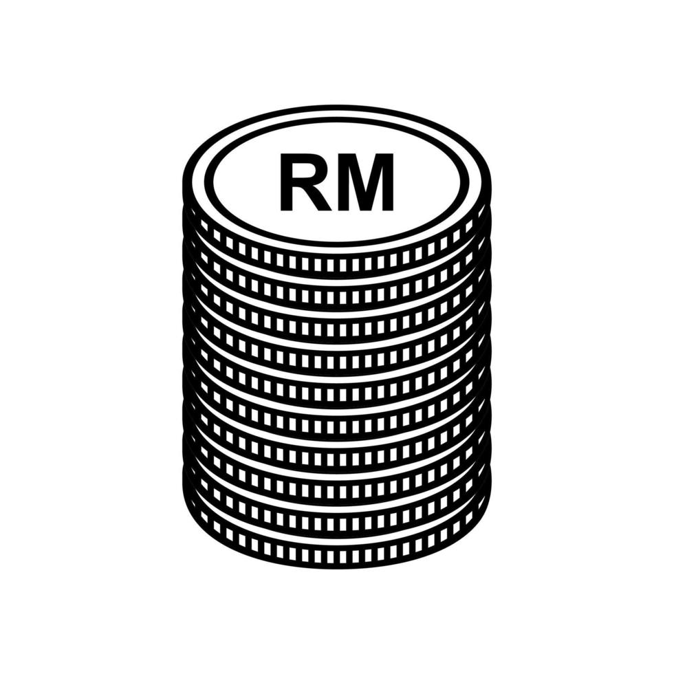 Maleisië valuta icoon symbool. Maleisië ringgit, myr teken. vector illustratie