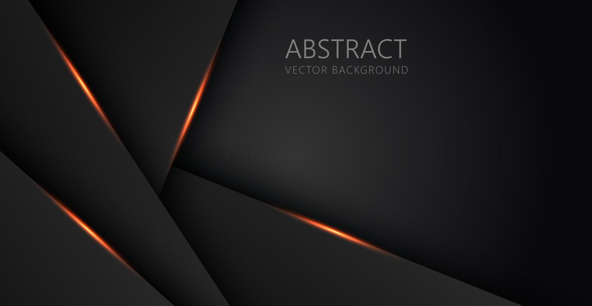 abstract licht oranje zwart ruimte kader lay-out ontwerp tech driehoek concept grijs structuur achtergrond. eps10 vector