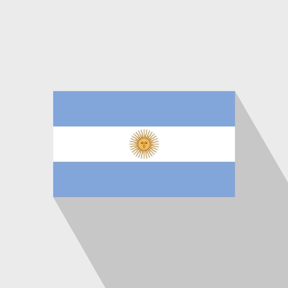 Argentinië vlag lang schaduw ontwerp vector