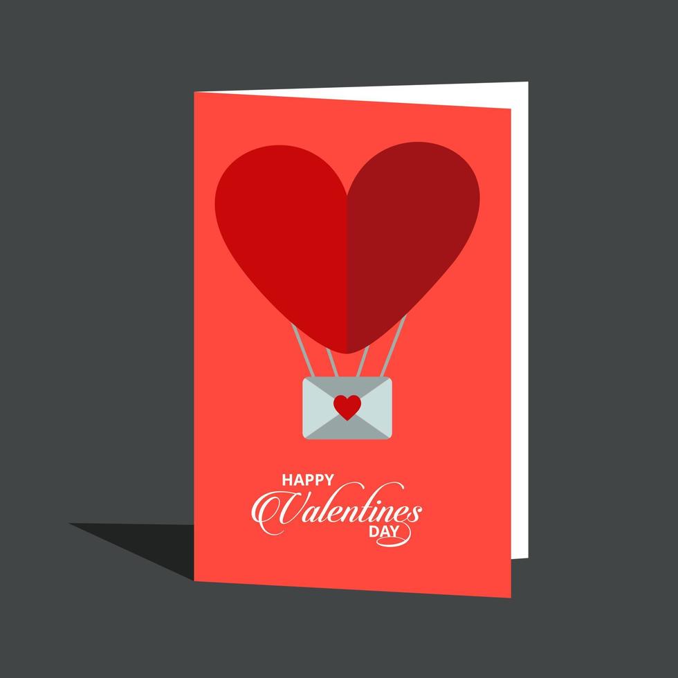 gelukkig valentijnsdag dag illustratie van liefde valentijnsdag dag reeks groet kaart poster folder banier ontwerp vector