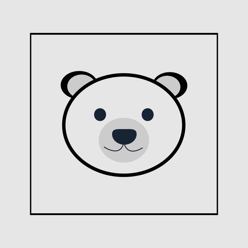 vector panda icoon
