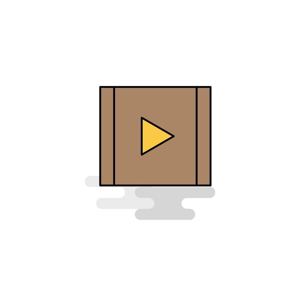 vlak video icoon vector