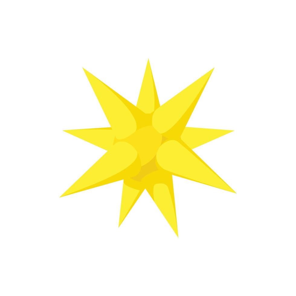 goud Moravisch ster icoon, tekenfilm stijl vector
