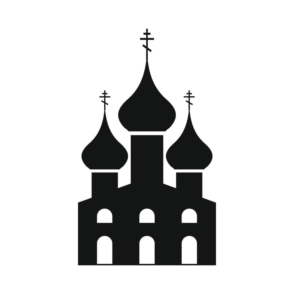 Russisch orthodox kerk gemakkelijk icoon vector