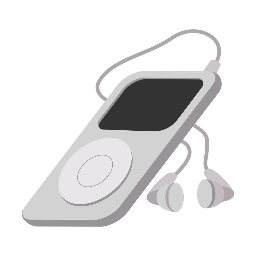 mp3 speler tekenfilm icoon vector