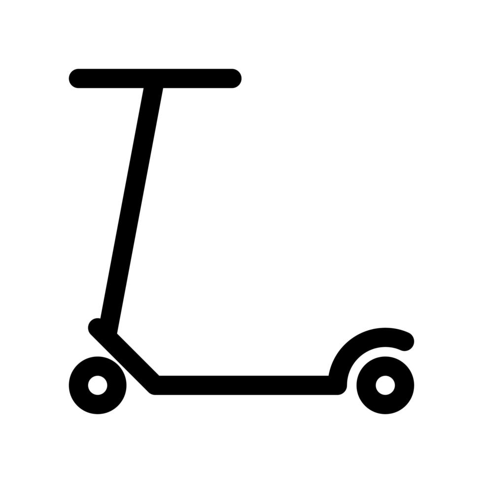 scooter overzicht pictogram vector