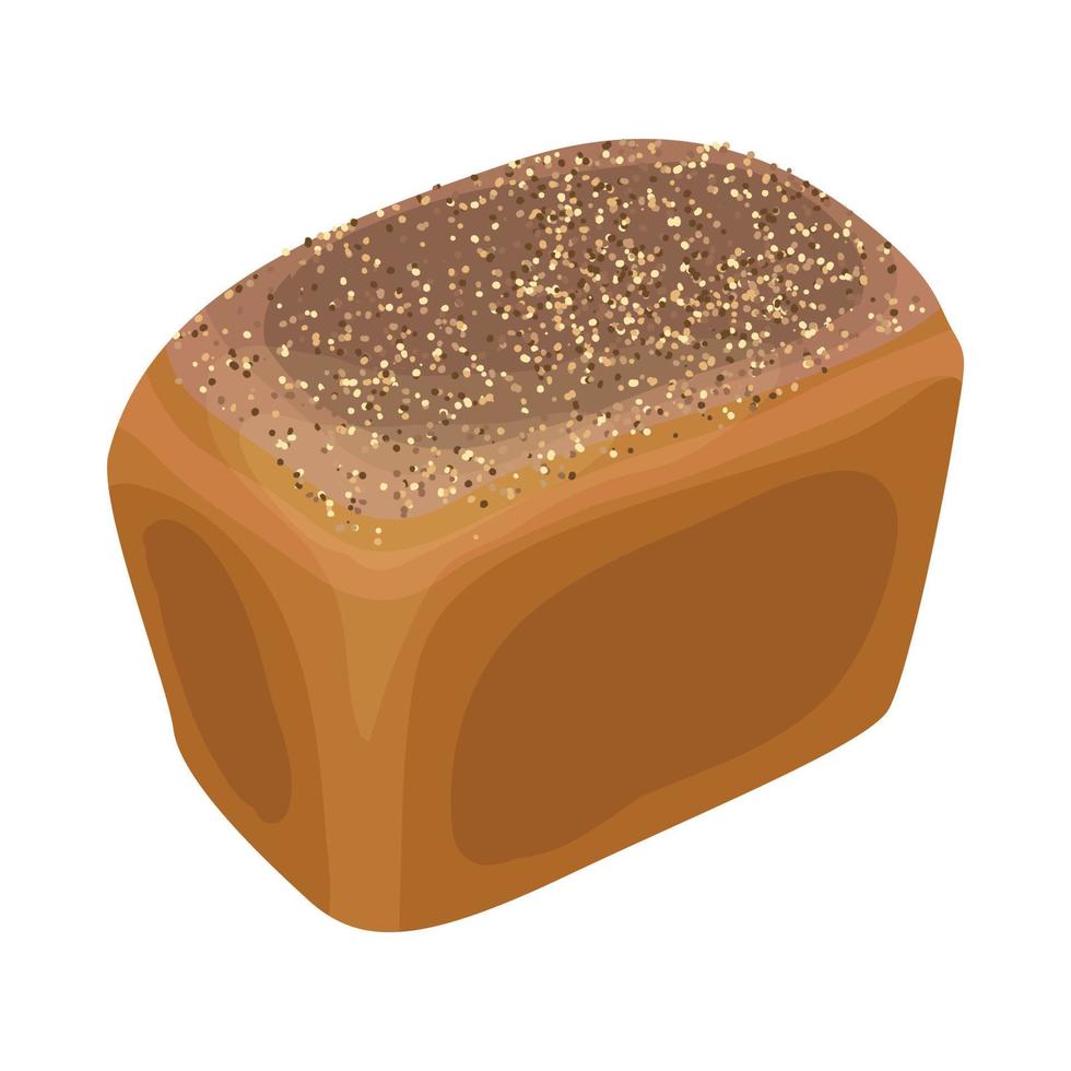 tarwe brood icoon, realistisch stijl vector