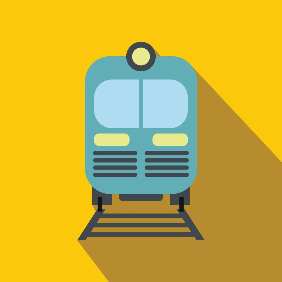 trein plat icoon vector