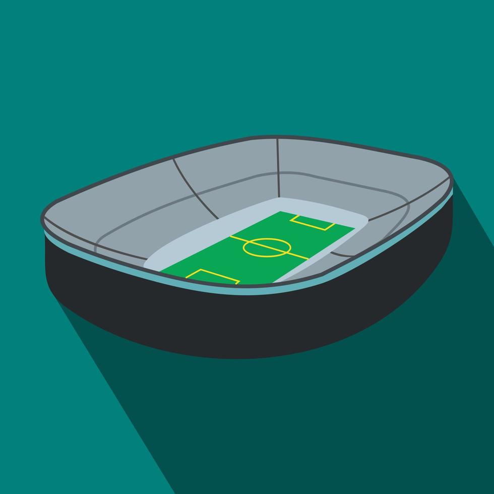 ovaal voetbal stadion vlak icoon vector