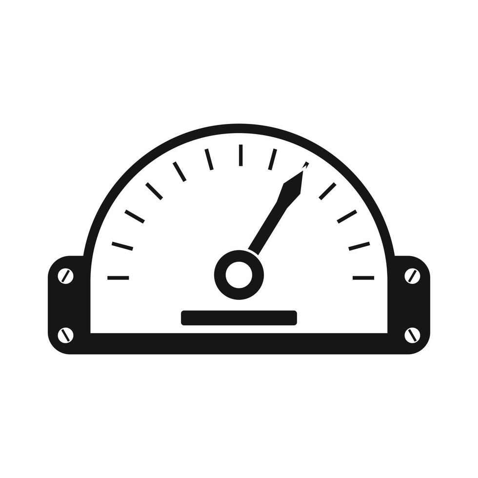 snelheidsmeter icoon in gemakkelijk stijl vector