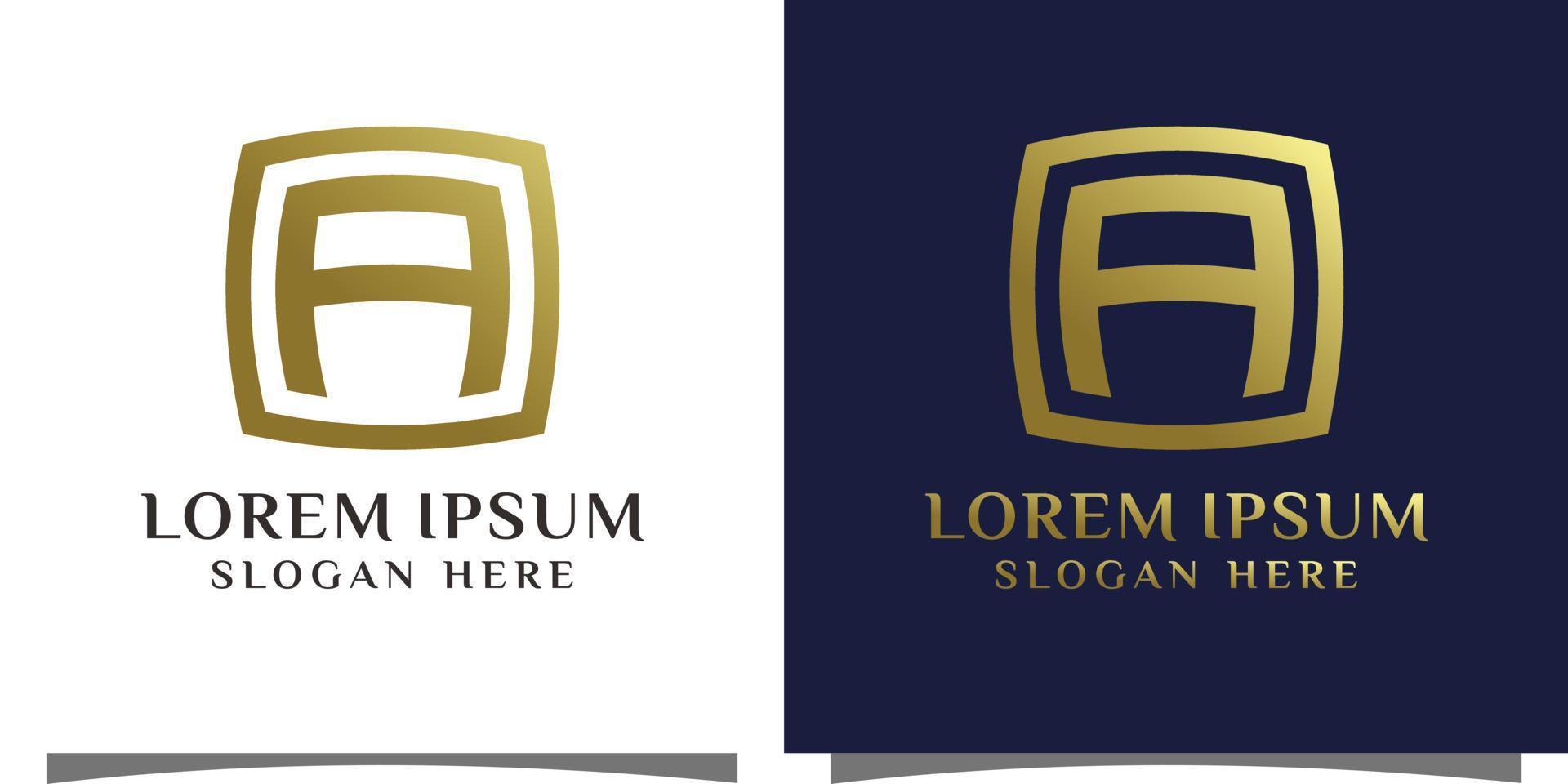 een brief logo met creatief modern syle premie vector