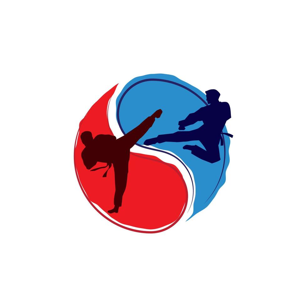 taekwondo vector icoon ontwerp