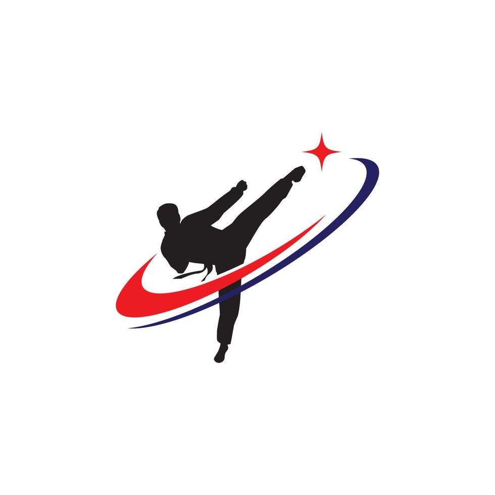 taekwondo vector icoon ontwerp