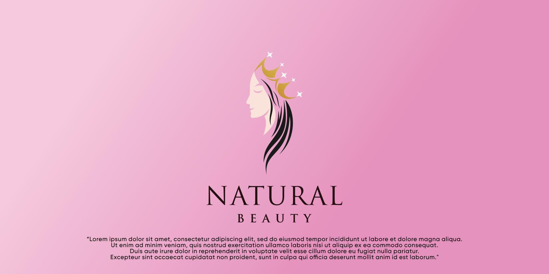 schoonheid vrouwelijk salon logo icoon modern concept premie vector