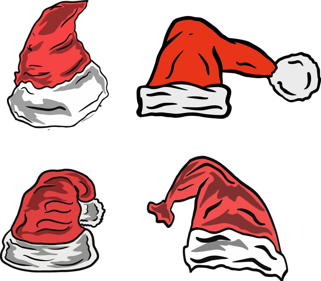 icoon grappig handgetekend vector voor Kerstmis