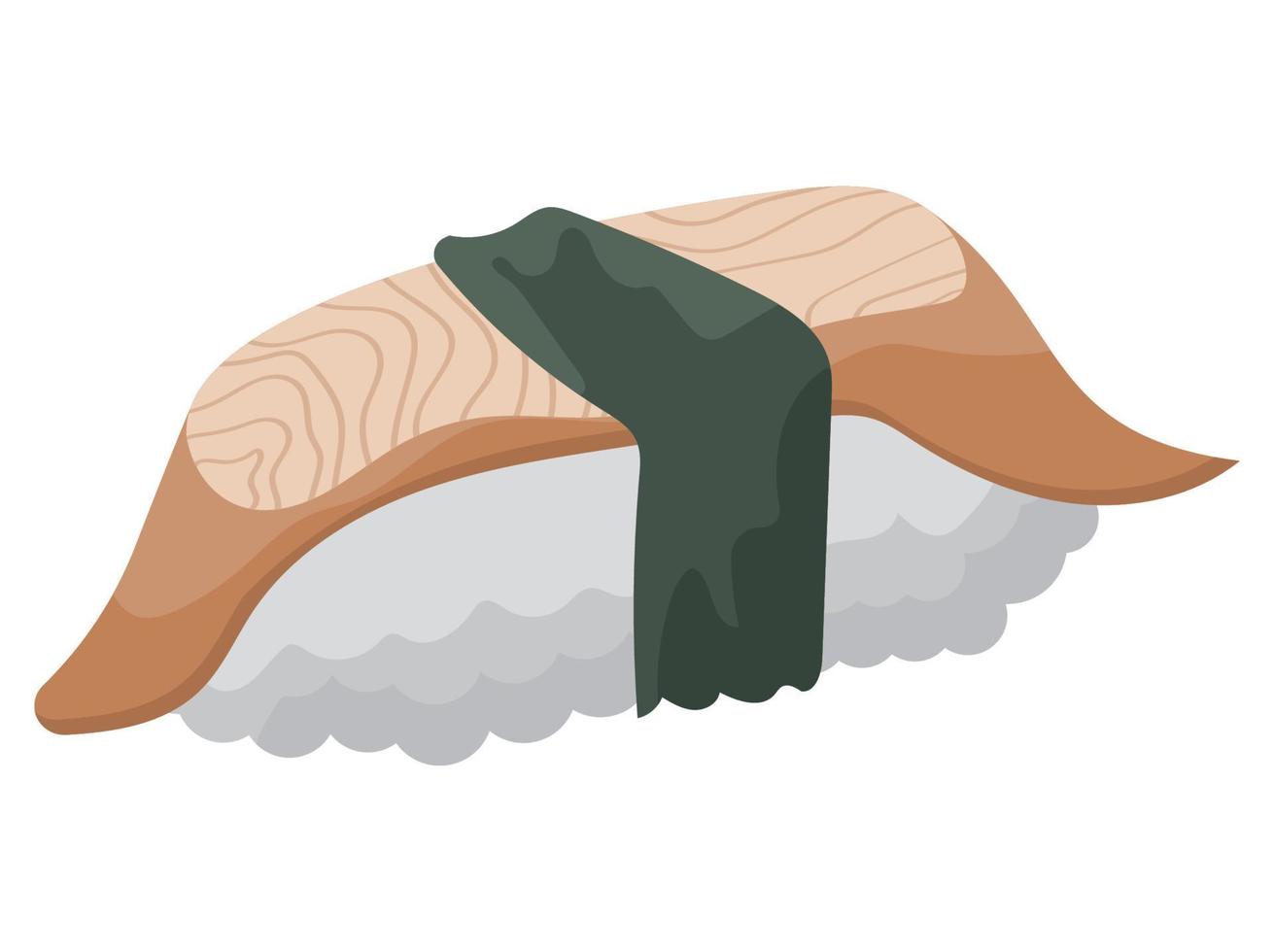 tamako sushi Aziatisch voedsel vector