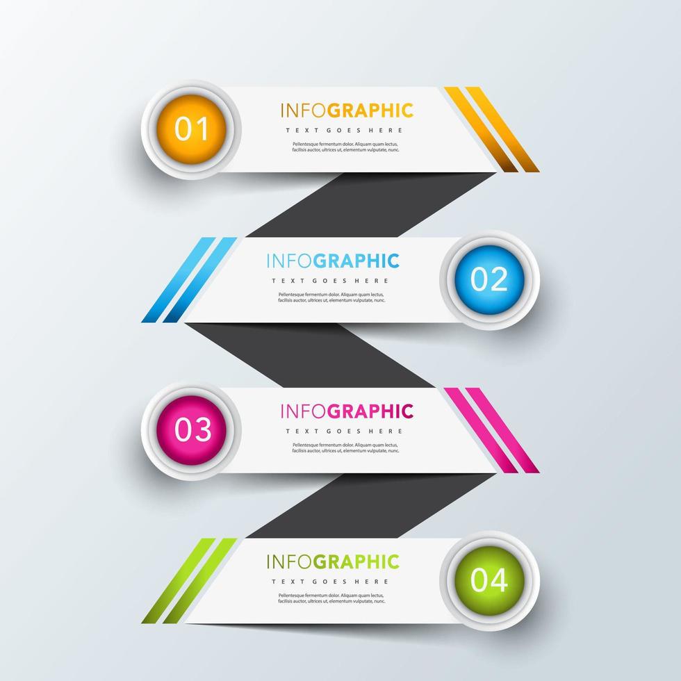 ladder infographic banner sjabloonontwerp vector