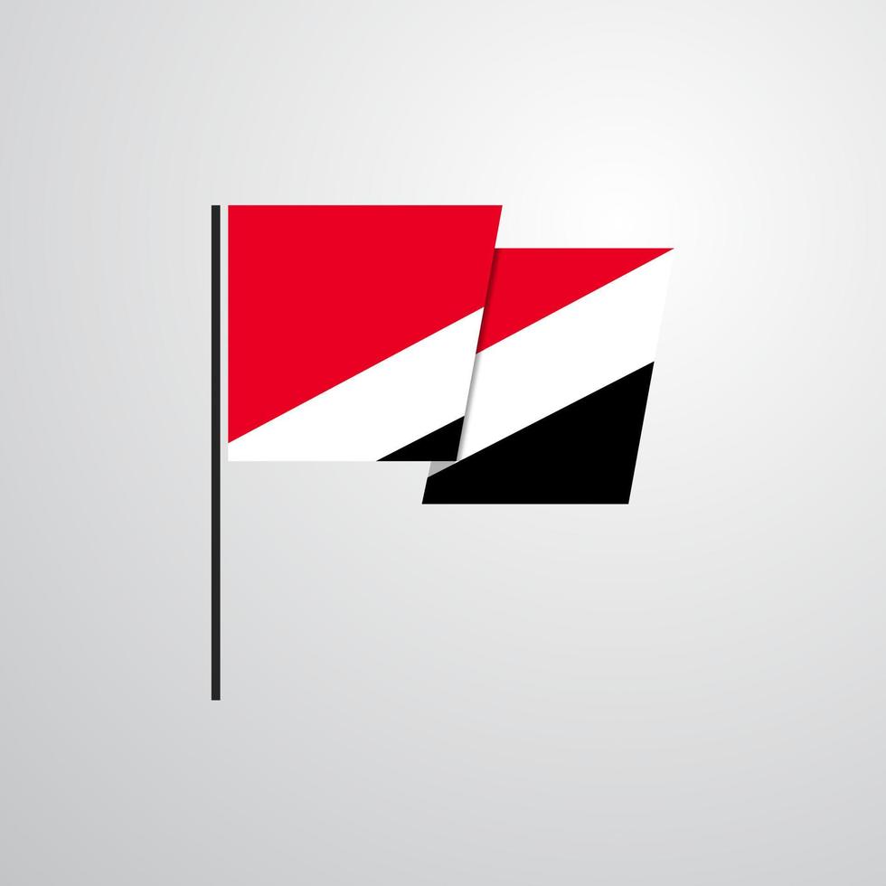 vorstendom van Zeeland golvend vlag ontwerp vector