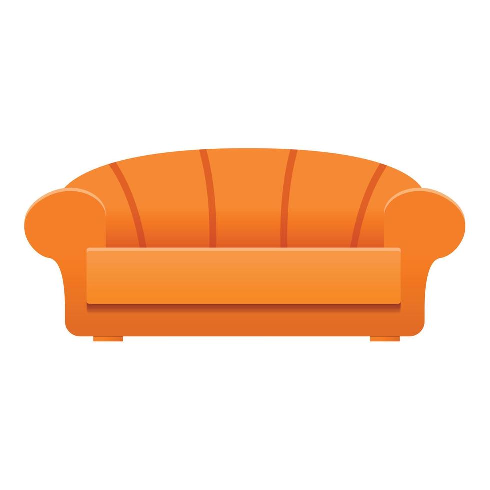 luxe sofa icoon, tekenfilm stijl vector