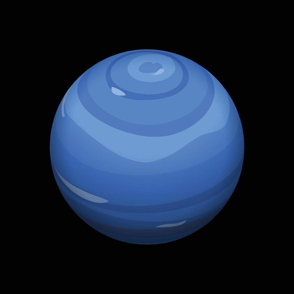 Neptunus icoon, isometrische stijl vector