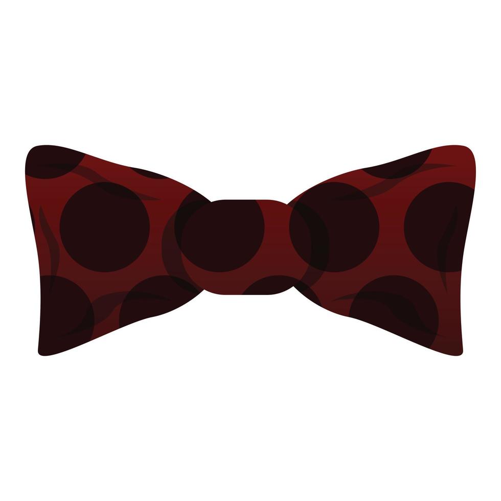 rood zwart boog stropdas icoon, tekenfilm stijl vector