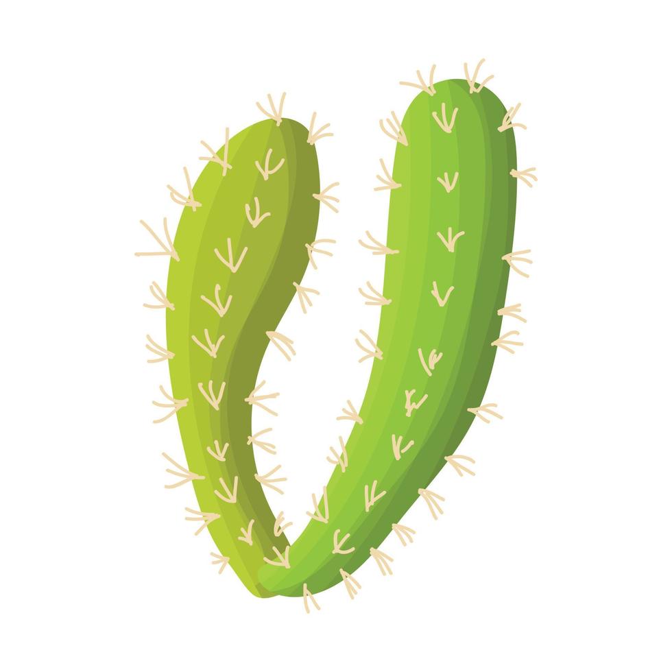 cactus icoon, tekenfilm stijl vector