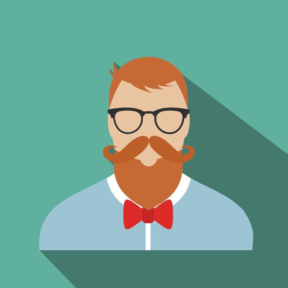 hipster vlak karakter vector