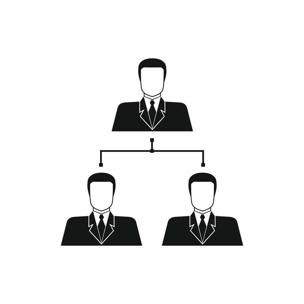 sociaal netwerk icoon, gemakkelijk stijl vector