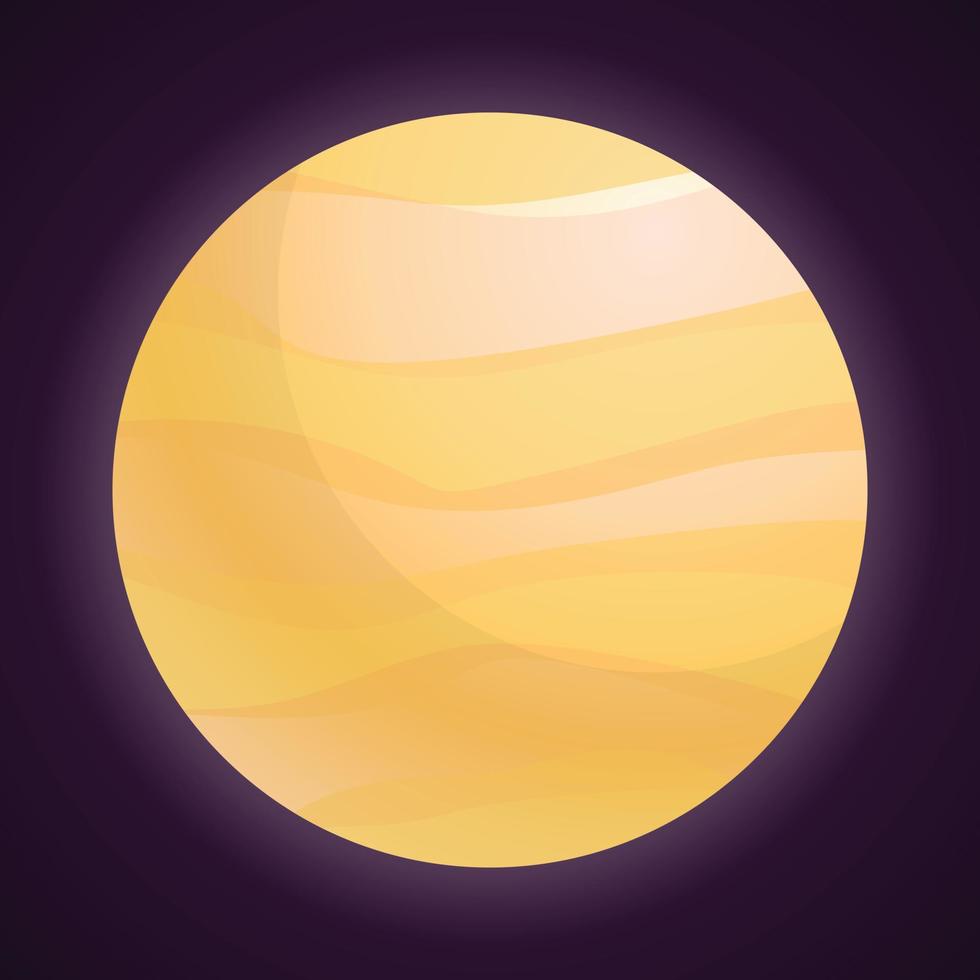 Jupiter icoon, tekenfilm stijl vector