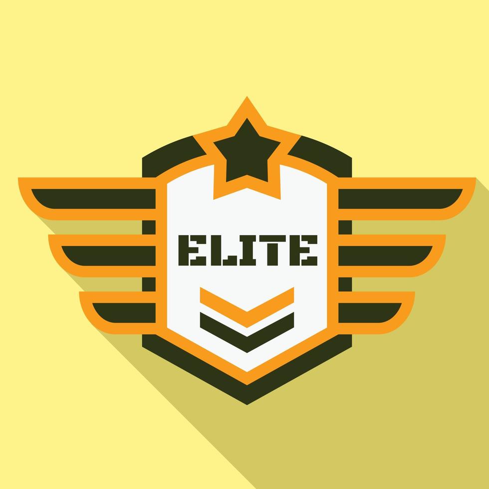 de elite lucht logo, vlak stijl vector
