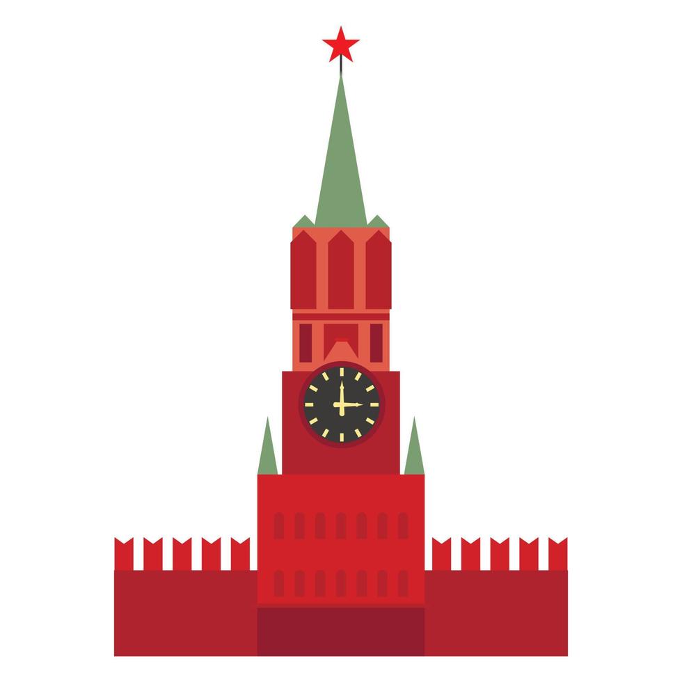 spasskaya toren icoon vector