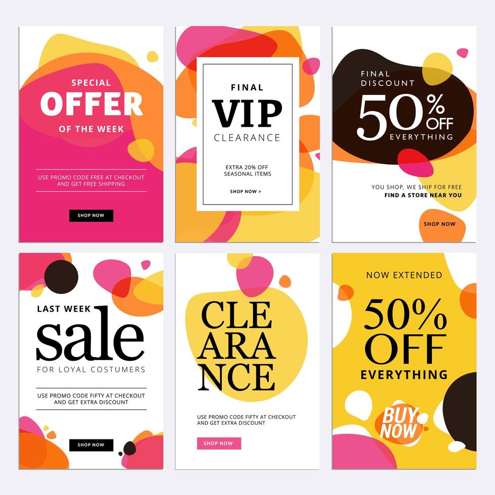 speciale aanbieding verkoop banner set vector