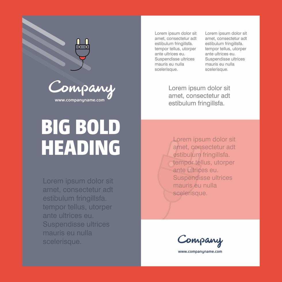 ploeg bedrijf bedrijf poster sjabloon met plaats voor tekst en afbeeldingen vector achtergrond
