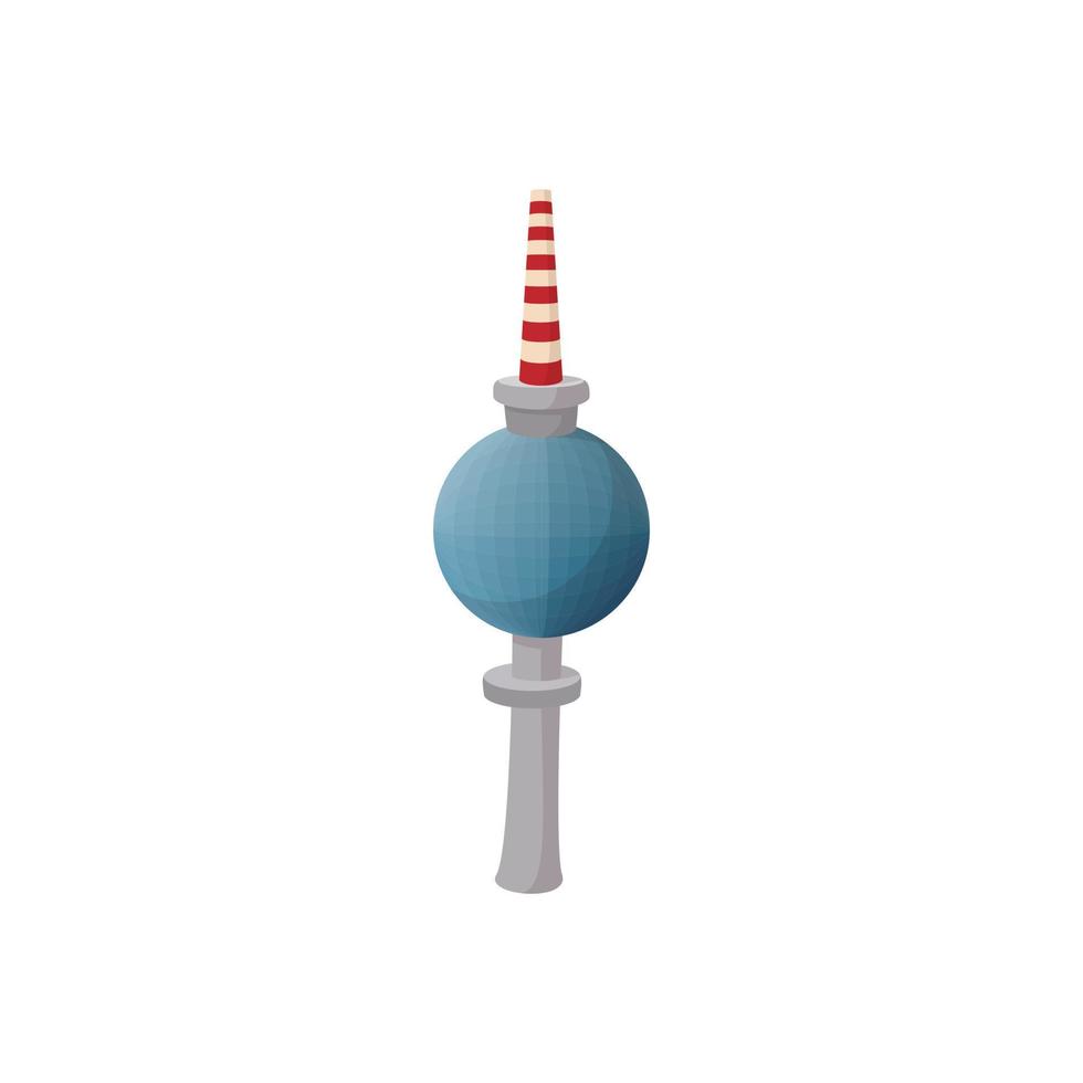 TV toren in berlijn icoon, tekenfilm stijl vector