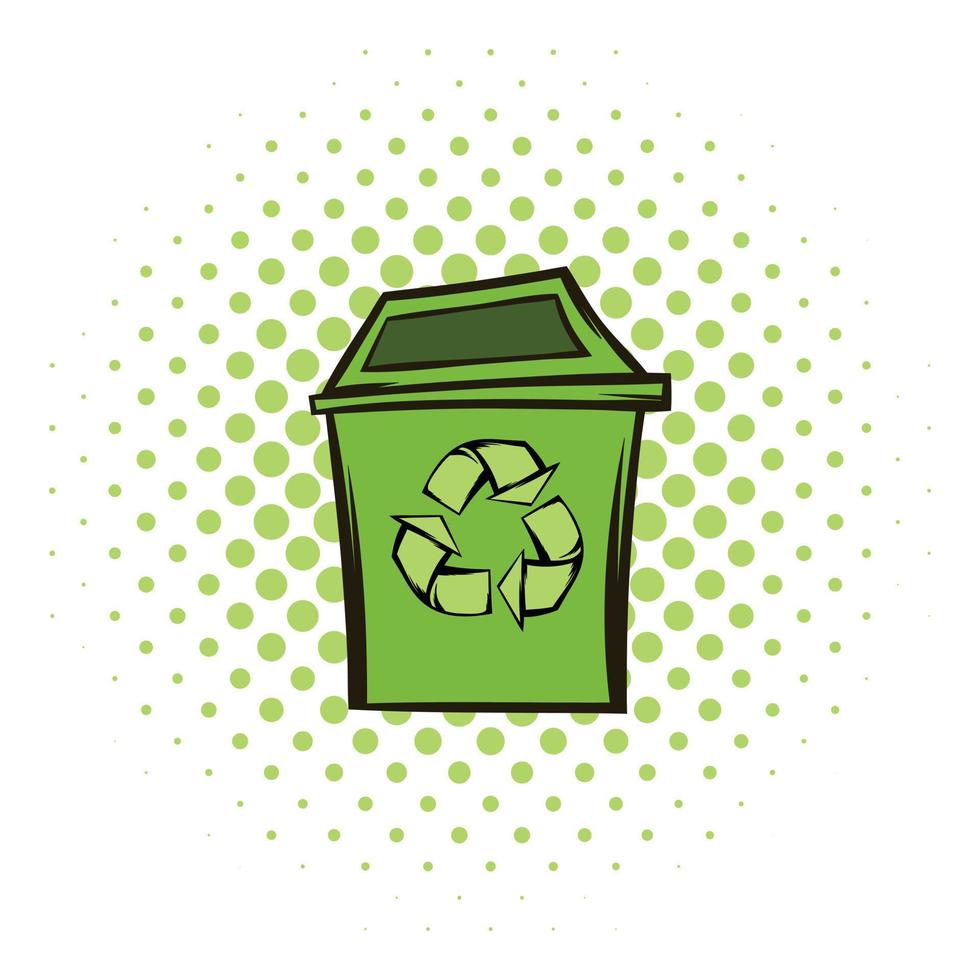 uitschot kan recycling eco symbool vector