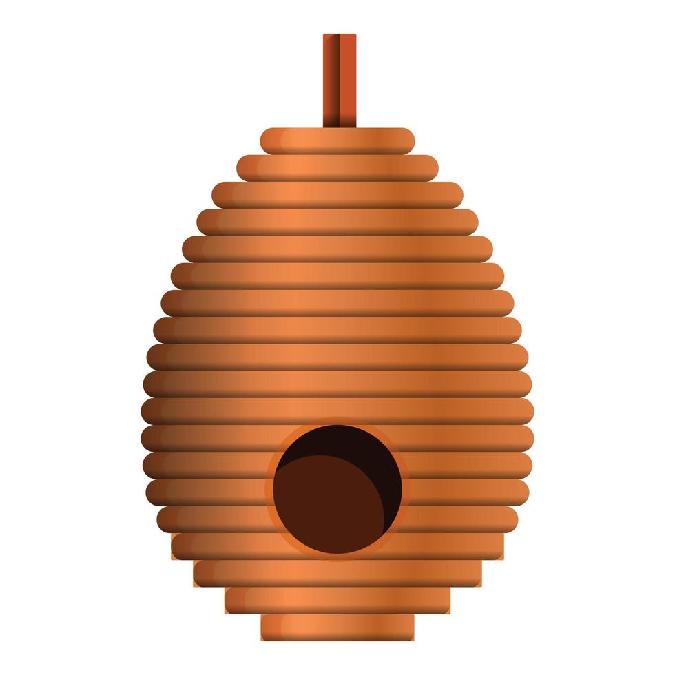 boom bijenkorf icoon, tekenfilm stijl vector