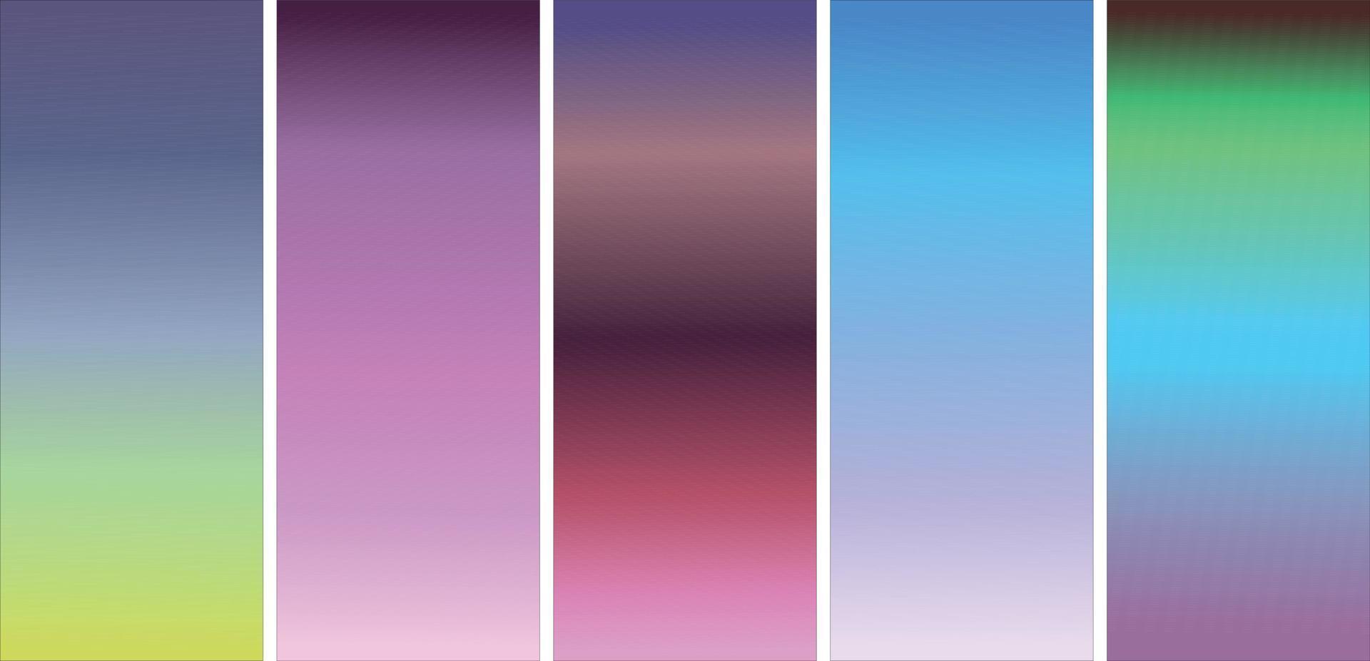 verzameling van kleurrijk glad helling achtergrond voor grafisch ontwerp. vector illustratie