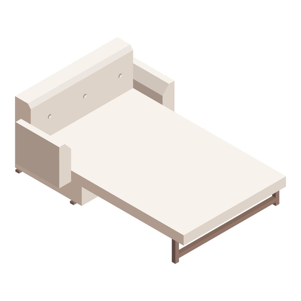 divan sofa icoon, isometrische stijl vector