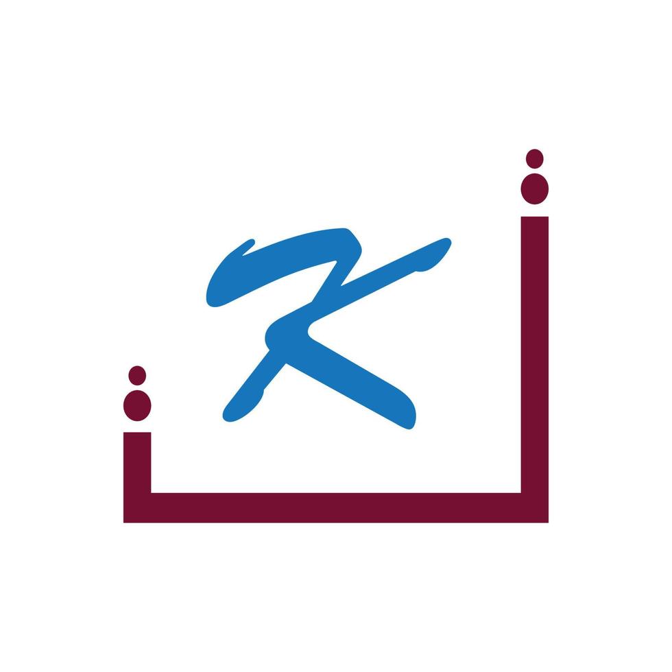 letter k logo pictogram ontwerp sjabloon elementen vector