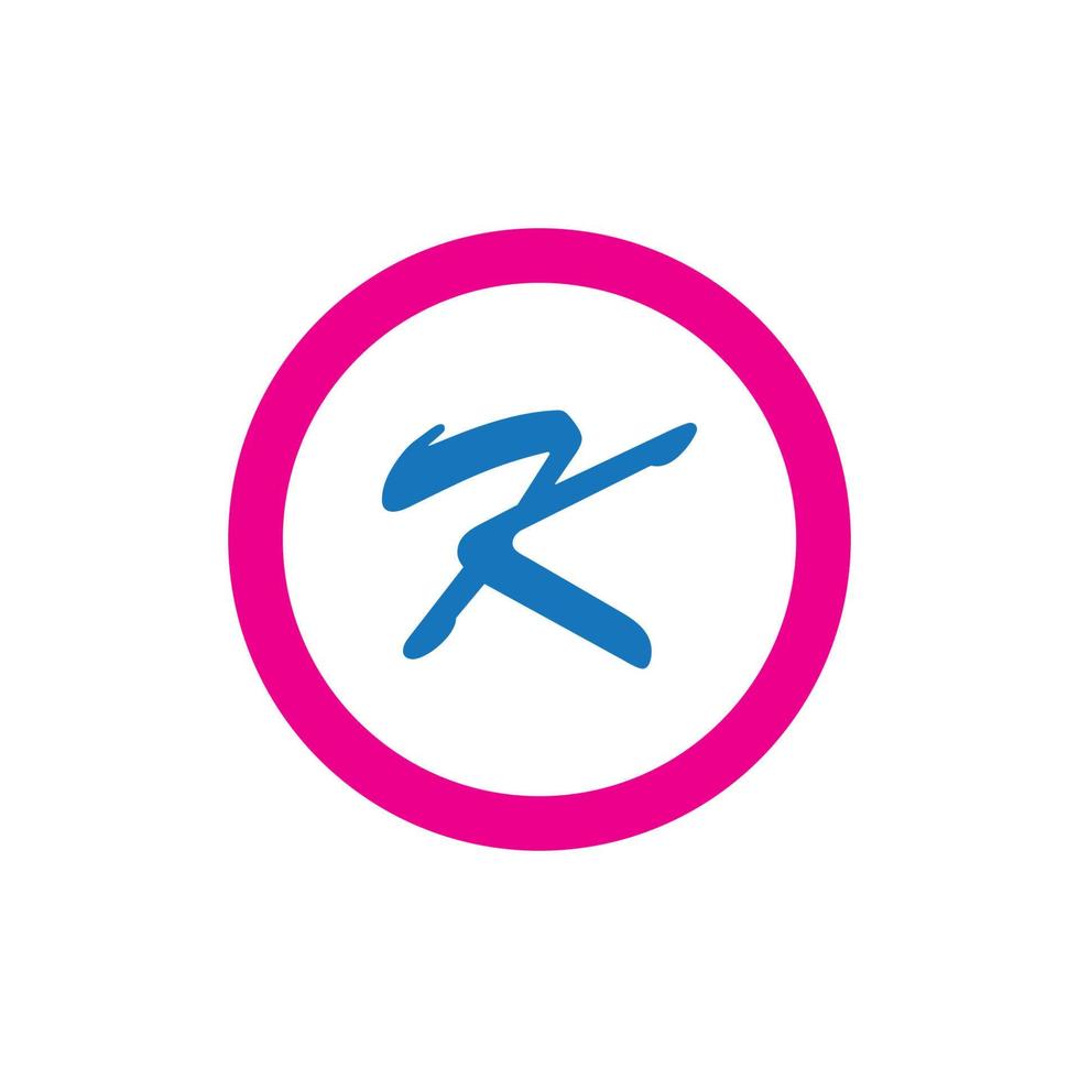 letter k logo pictogram ontwerp sjabloon elementen vector